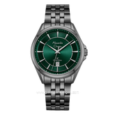 Alexandre Christie AC 8703 MD Black Dial Green Stainless Steel
